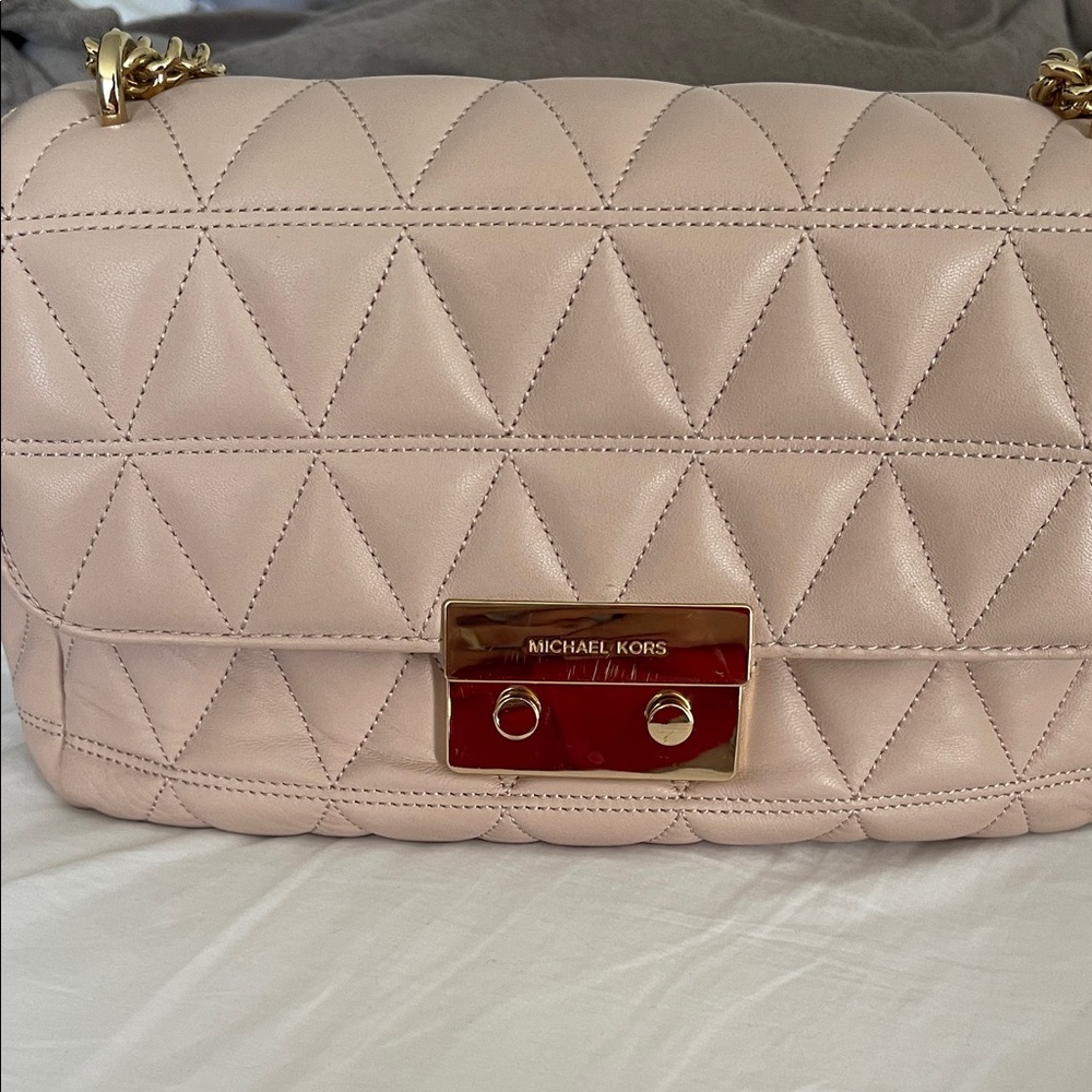 Michael Kors Blush Quilted Shoulder Bag